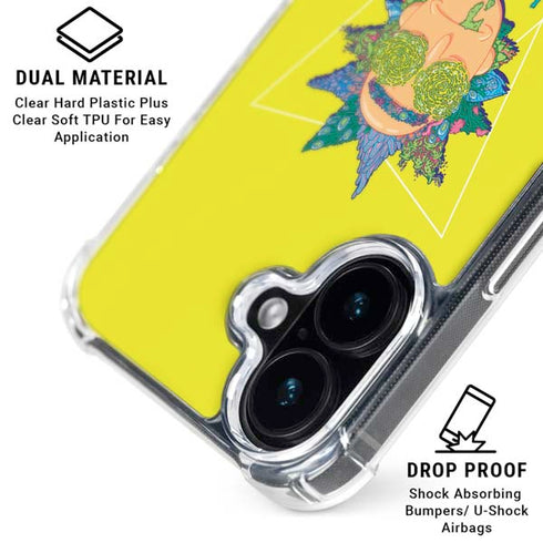 Adult Swim Rick and Morty Rick and Morty Portal Eyes iPhone 16 Clear Case